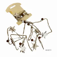 GUIRNALDA MADERA ESTRELLAS 2MTS