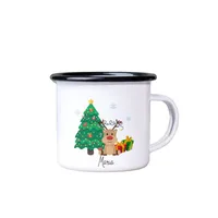 TAZA METALICA NAVIDAD PERSONALIZADA
