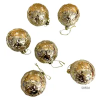 BOLAS 6 UDS ESTRELLAS ORO 6CM