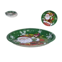 BANDEJA METAL NOEL 26 CM 