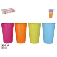 vasos de plástico, set de vasos 550 ml, vasos para picnics, vasos resistentes, vasos surtidos, vasos para eventos, vasos exteriores, vasos duraderos