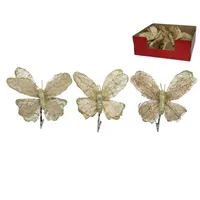 MARIPOSA CLIP ORO 18 CM C24