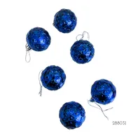 BOLAS 6 UDS ESTRELLAS AZUL 5 CM