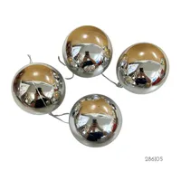 BOLAS 4 UDS PLATA 8CM