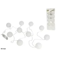 GUIRNALDA 10 LED DE BOLAS BLANCAS