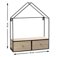 ESTANTERIA CON CAJONES 43 CM