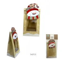 BOLSA MUÑECO NIEVE 3 UDS 9*14CM