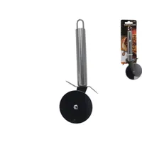 cortapizzas acero inoxidable 21 cm, cortador pizza rueda afilada, utensilio cocina cortar pizza, cortapizza ergonómico resistente, cortador pizza profesional

