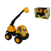 supercamión grúa, camión juguete, vehículo de construcción, juguete infantil, camión grande, grúa de juguete, juego de simulación, regalo para niños, camión resistente.
