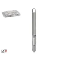 pelador de patatas, pelador de verduras, utensilio de cocina, acero inoxidable, pelador ergonómico, pelador profesional, herramientas de cocina, accesorio para pelar verduras, cocina eficiente, pelador afilado