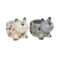 macetero gato, maceta terracota, macetero decorativo, macetero original, plantas decorativas, macetero divertido, maceta con forma de gato, macetero pequeño, decoración hogar, accesorios jardín.