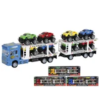 CAMION FRICCION 2 REMOLQUES 8 VEHICULOS 66CM