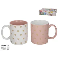TAZA MUG GRES 330ML LOVE C24