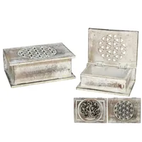 cajas decorativas árbol mandala, caja madera espiritual, set cajas 20x15 vintage, caja joyero árbol de la vida, decoración boho mística

