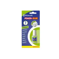 pegamento super glue, Bismark 5gr, pegamento con pincel, adhesión fuerte, pegamento para reparaciones, pegamento para plástico, metal, madera, cerámica, secado rápido