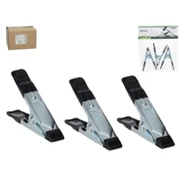 PINZAS PRESION 3 UDS NEGRAS 10X6 CM P12