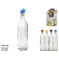 aceitera de cristal, aceitera 500 ml, aceitera Conny, aceiteras de cocina, aceite de oliva, accesorios de cocina, botella de aceite, dispensador de aceite, aceiteras elegantes