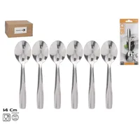 cucharas de postre, set de cucharas, cubertería elegante, cucharas para postres, utensilios de cocina, menaje de mesa, cucharas resistentes
