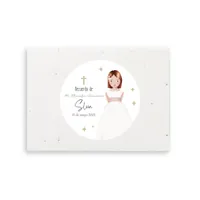 bloc de notas personalizado, papel semilla, recuerdo ecológico, regalo para eventos, comuniones, bodas, bloc plantable, notas adhesivas kraft, semillas de petunia