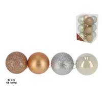 BOLAS 12 UDS COLORES 6CM P12