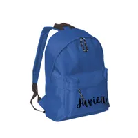 MOCHILA CON NOMBRE AZUL