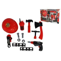 SET DE BOMBEROS CON CASCO 13 PIEZAS 48CM