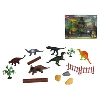 set dinosaurios juguetes 14 piezas, figuras dinosaurios niños, juego prehistórico infantil, dinosaurios con accesorios, juguete educativo dinosaurios

