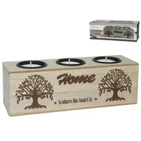 PORTAVELAS 3 VELAS HOME 21*7*7 C12