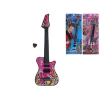 guitarra infantil juguete 49 cm, set guitarra niños con púa, guitarra rock para niños, juguete musical educativo, regalo musical creativo infantil