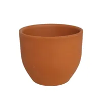 macetero terracota roma 14x12, maceta barro cocido, tiesto clásico exterior interior, macetero natural plantas, maceta rústica jardín

