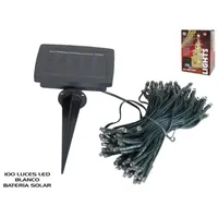 100 LED SOLAR EXTERIOR BLANCA 