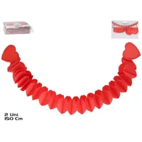 GUIRNALDAS 2 UDS CORAZON 150X9 CM P12