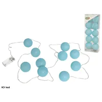 GUIRNALDA DE 10 LED DE BOLAS AZULES