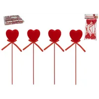 STICK CORAZON 4 UDS LOVE 25,5 CM 