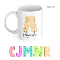TAZA PERSONALIZADA DINOSAURIOS