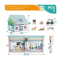 HOSPITAL VETERINARIO DE MADERA WOOMAX