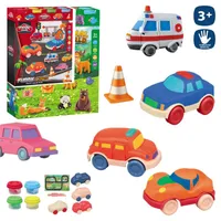 SET PLASTILINAS COCHES 
