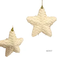 COLGANTE ESTRELLA CREMA 15CM 