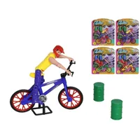 bicicleta de juguete, set de accesorios, juego infantil, mini bicicleta, juguete coleccionable, 21.5x18x6 cm, ciclismo, destreza manual, bicicleta en miniatura, diversión