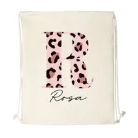 MOCHILA DE CUERDAS ANIMAL PRINT PERSONALIZADA
