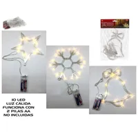 LUCES NAVIDAD 10LED CALIDO 17CM
