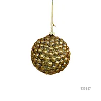 COLGANTE BOLA BURBUJAS ORO 12CM