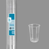 100 VASOS 200CC TRANSPARENTES REUTILIZABLES
