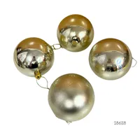 BOLAS NAVIDAD 4 UDS DORADO 8CM