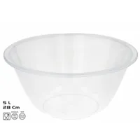 bowl plástico 5 litros, ensaladera transparente 28 cm, bol grande cocina microondas, recipiente plástico multiusos, bowl resistente lavavajillas

