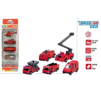VEHICULOS METAL BOMBEROS 5 UDS