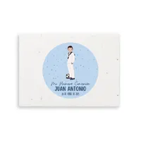 bloc de notas personalizado, papel semilla, recuerdo ecológico, regalo para eventos, comuniones, bodas, bloc plantable, notas adhesivas kraft, semillas de petunia