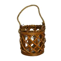 PORTAVELAS VASO CRISTAL 15CM