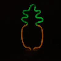 lámpara piña LED 30x13, luz decorativa sobremesa, lámpara forma piña tropical, lámpara divertida habitación, iluminación creativa moderna

