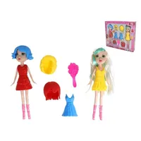 2 MUÑECAS CON ACCESORIOS 35CM